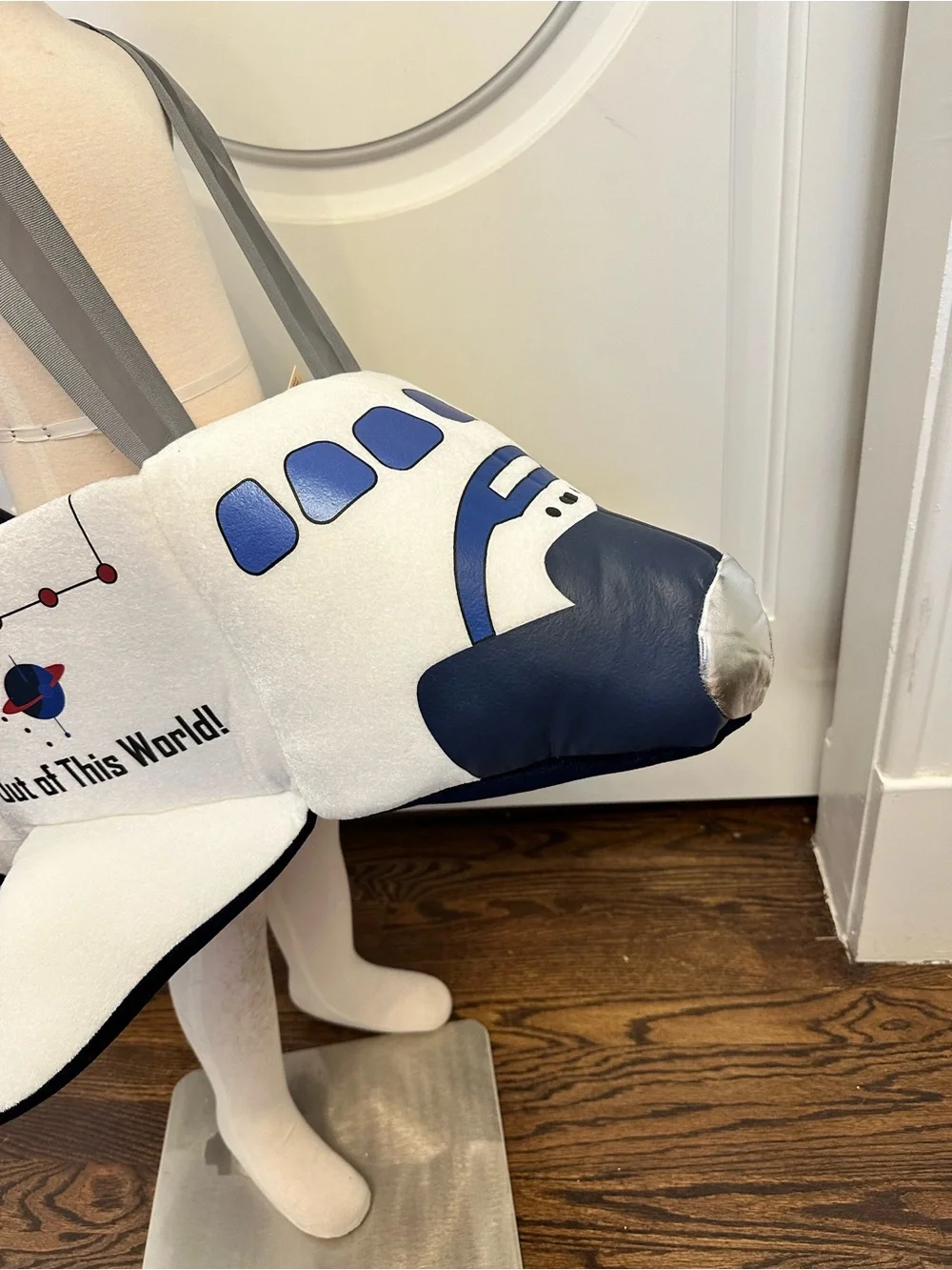 Space Shuttle Astronaut Pilot 3-D Ride In On Costume Kids Plush NEW